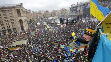 V Kyjevě se koná masivní demonstrace