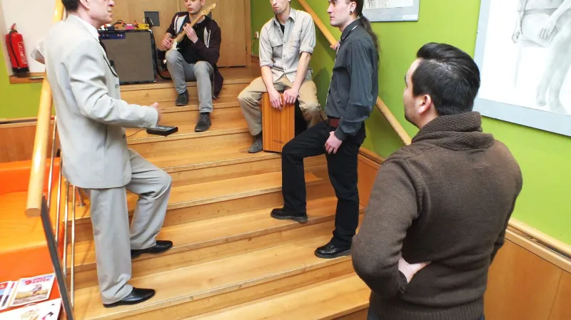 Vernisáž výstavy Ondřeje Klevety