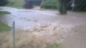Velká voda po dešti trápila Zlínsko