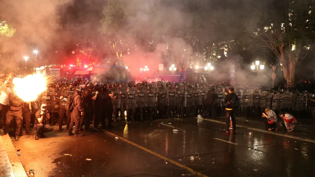 Protesty v Tbilisi