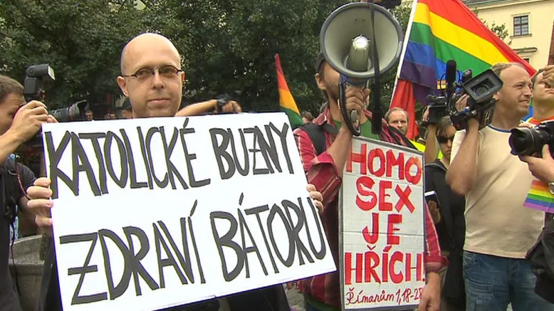 Martin C. Putna na Prague Pride