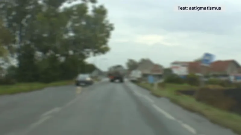 Astigmatismus – řidič vidí rozmazaně a obraz je deformovaný