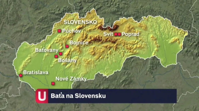 Baťův majetek v roce 1945