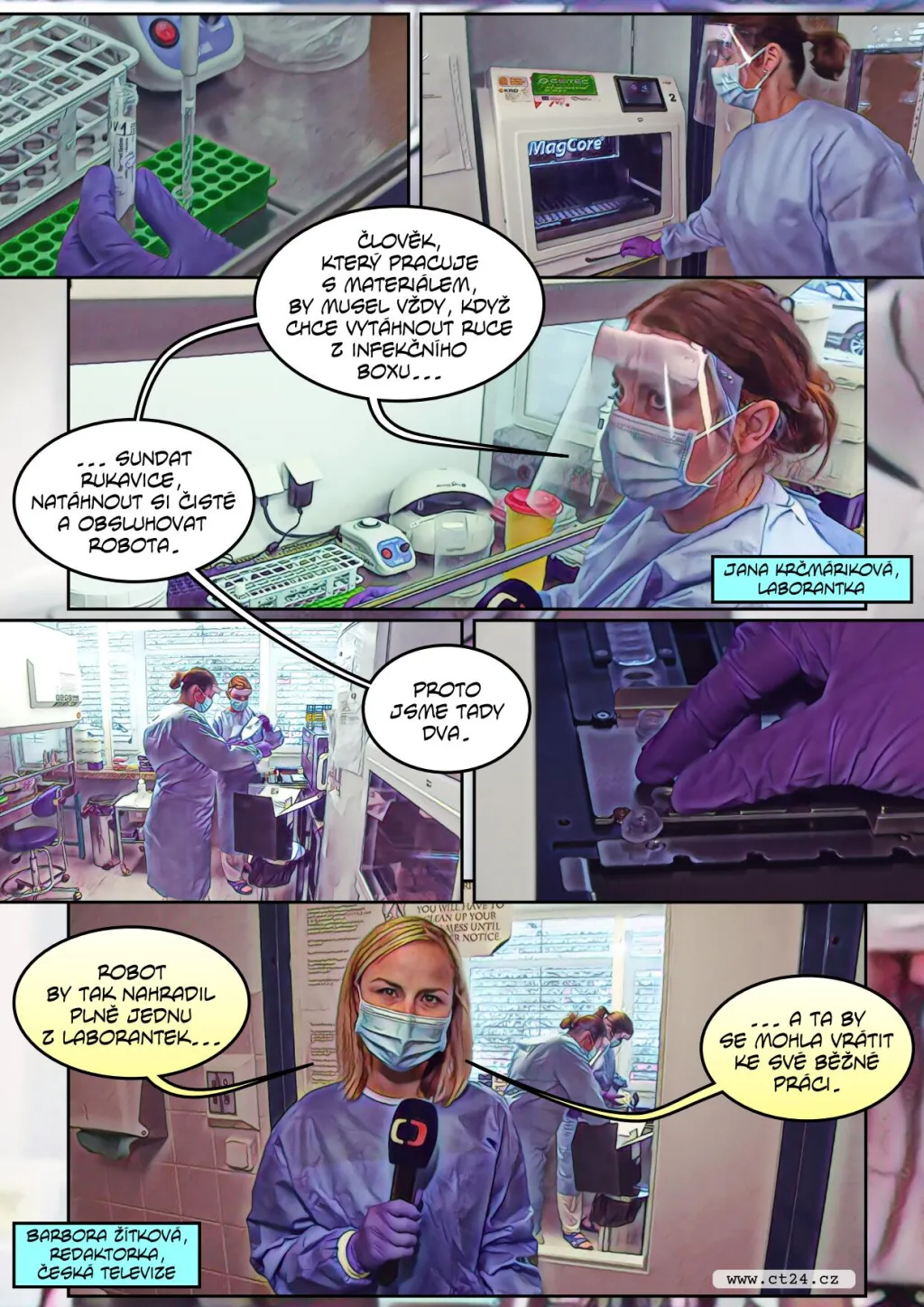 Místo laborantů robot