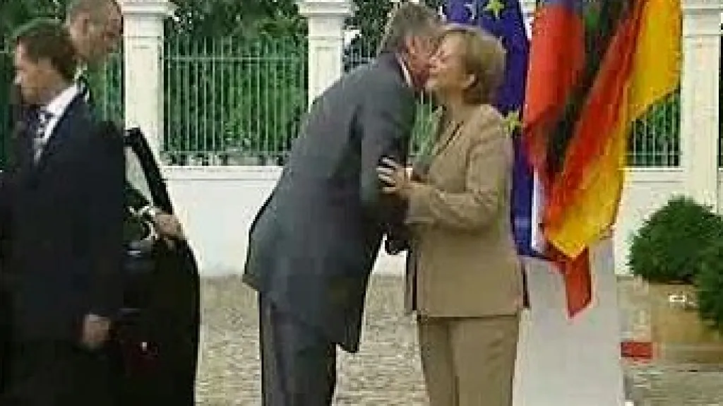 Merkelová a Topolánek