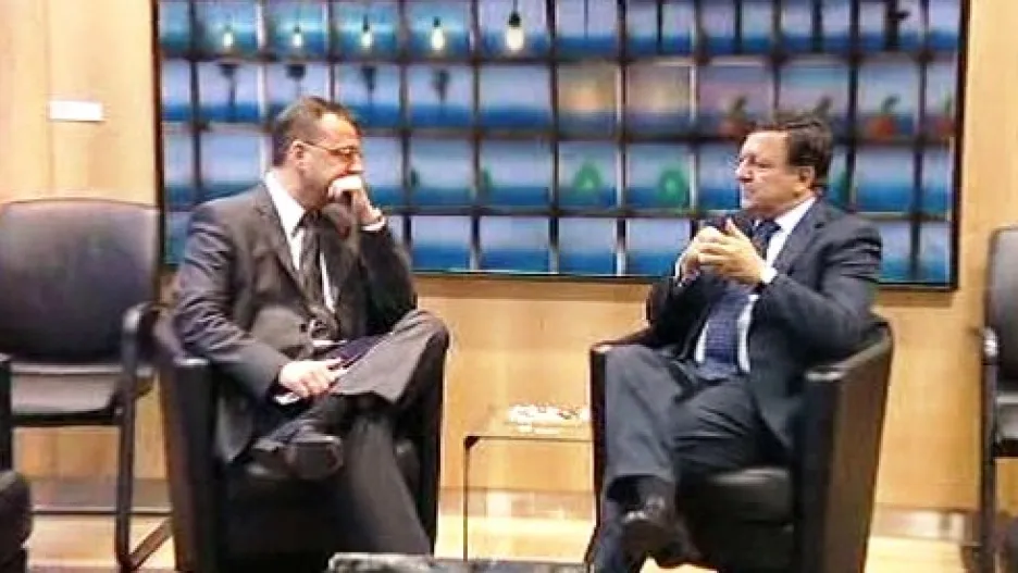 Petr Nečas a José Barroso