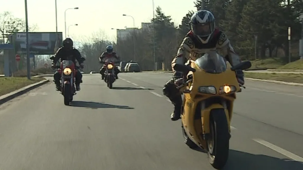 Jízda na motorce