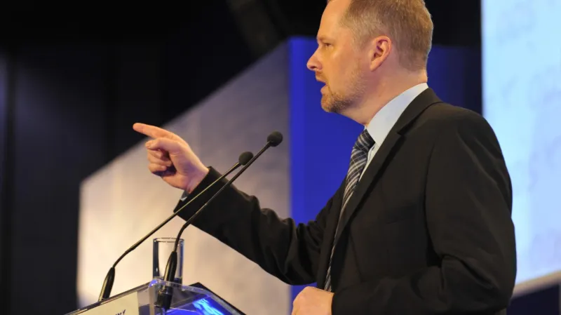 Petr Fiala na kongresu ODS