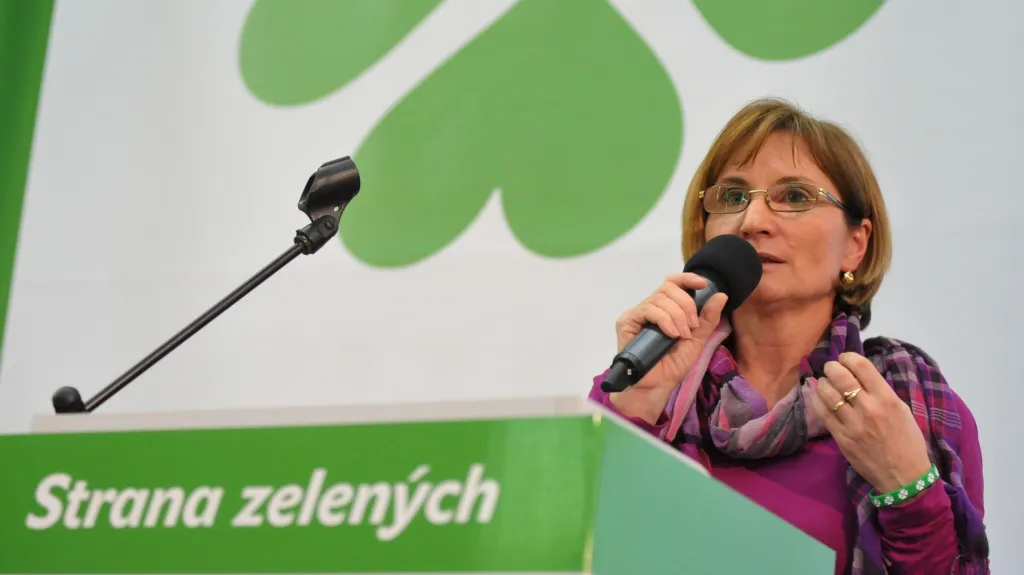 Předsedkyně Strany zelených Jana Drápalová