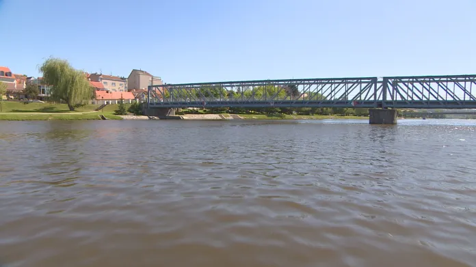 Železný most v Týně nad Vltavou