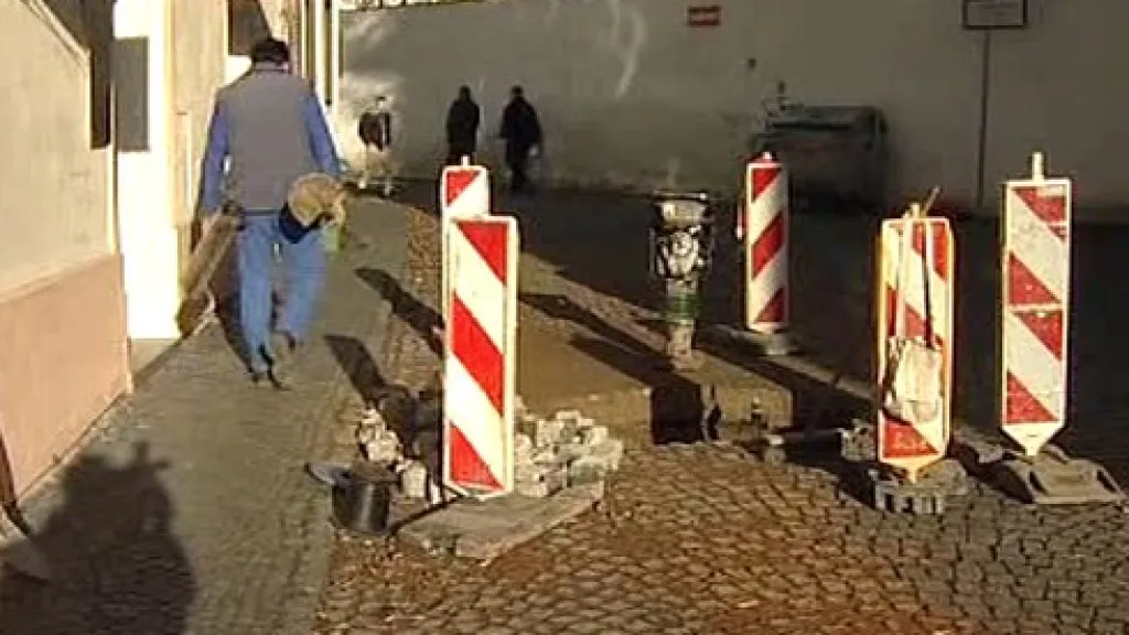 Úsek s prasklým potrubím