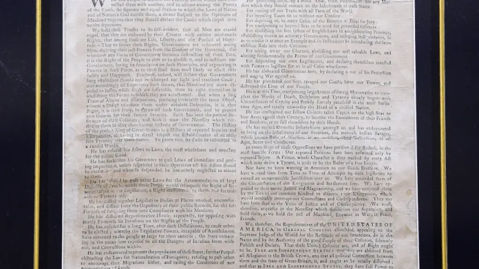 Deklarace nezávislosti USA z roku 1776