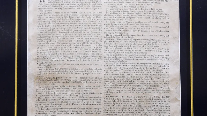 Deklarace nezávislosti USA z roku 1776