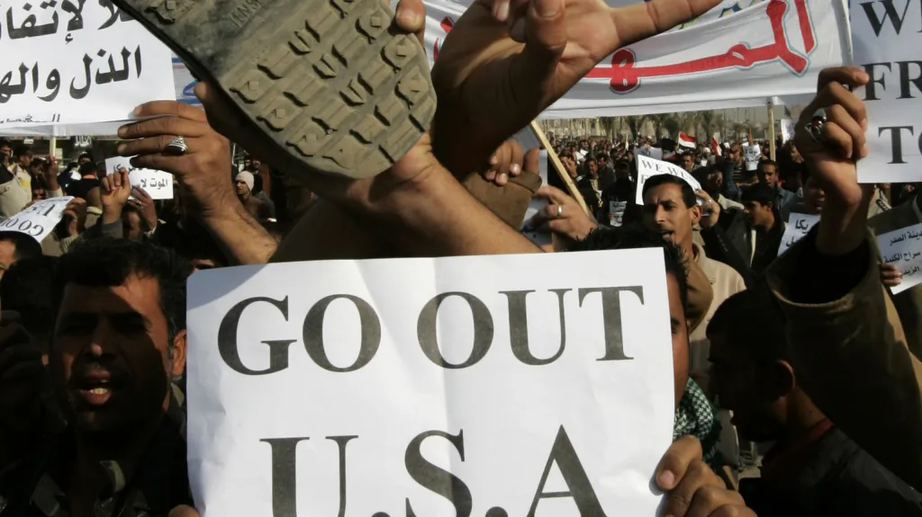 Irácký protest proti americké intervenci
