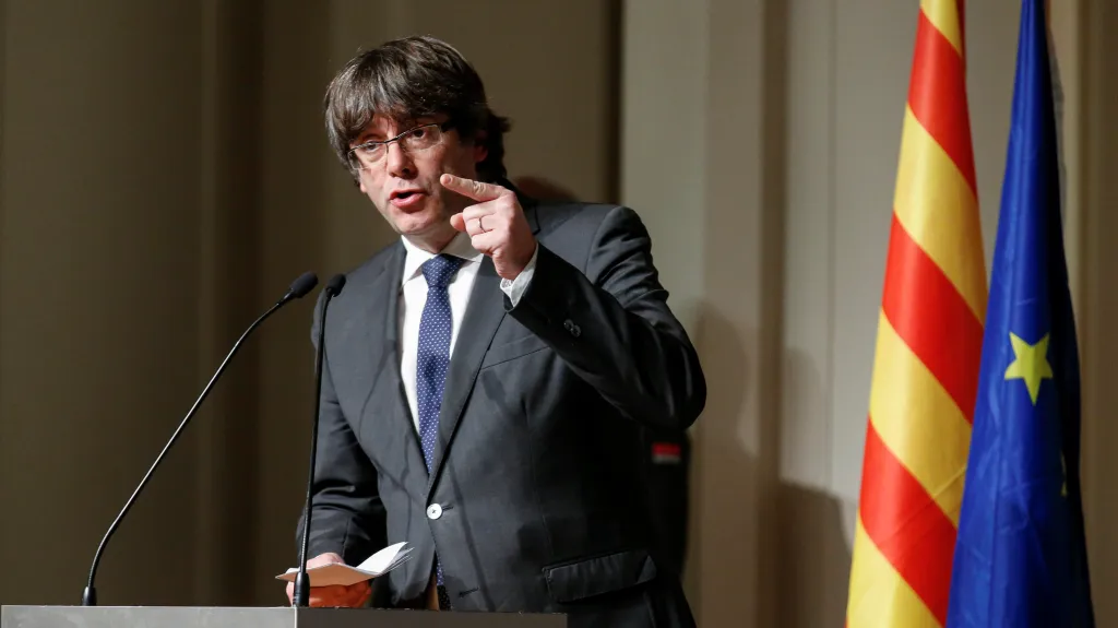 Sesazený katalánský lídr Carles Puigdemont