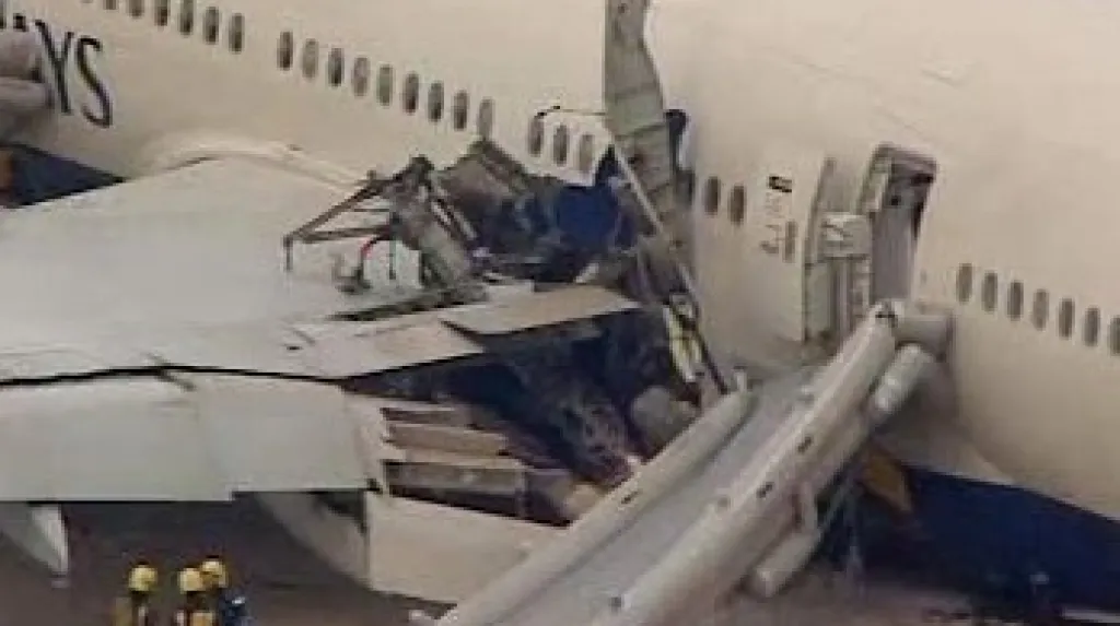 Havárie britského letadla v Londýně