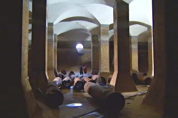 Odčerpání vody odkrylo jedinečnou podívanou. Podzemní vodojem projde opravou