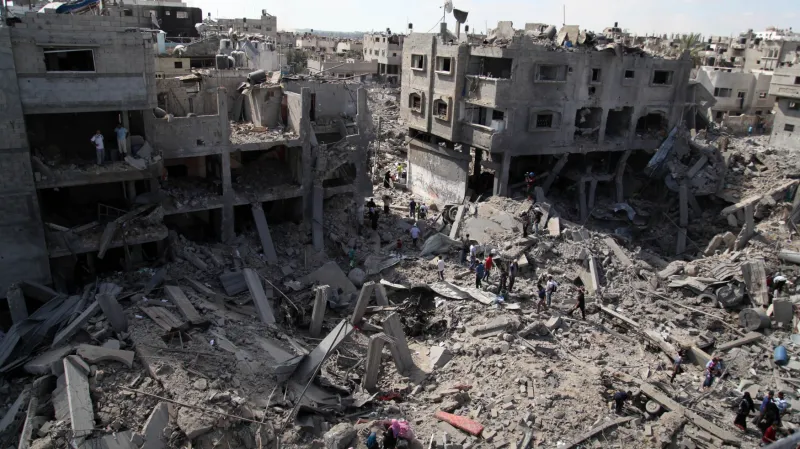 Pásmo Gazy zničené izraelskými útoky