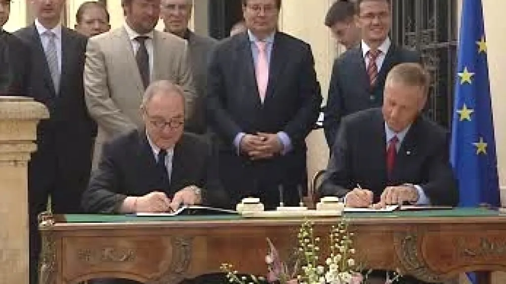 Slavnostní podpis vstupu ČR do ESA