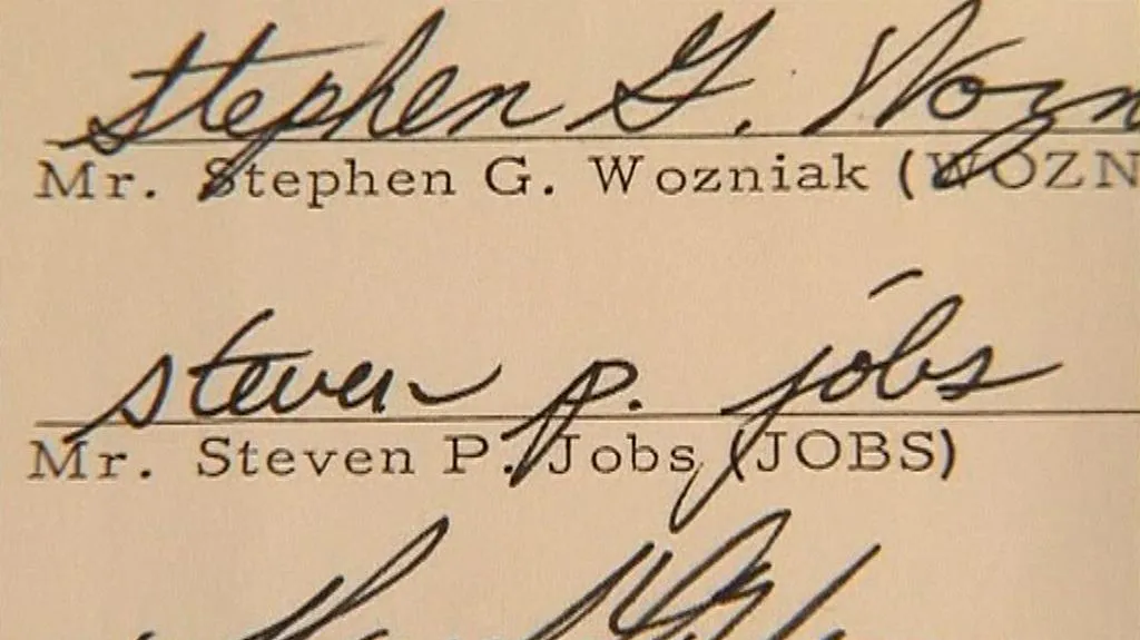 Podpis Steva Jobse