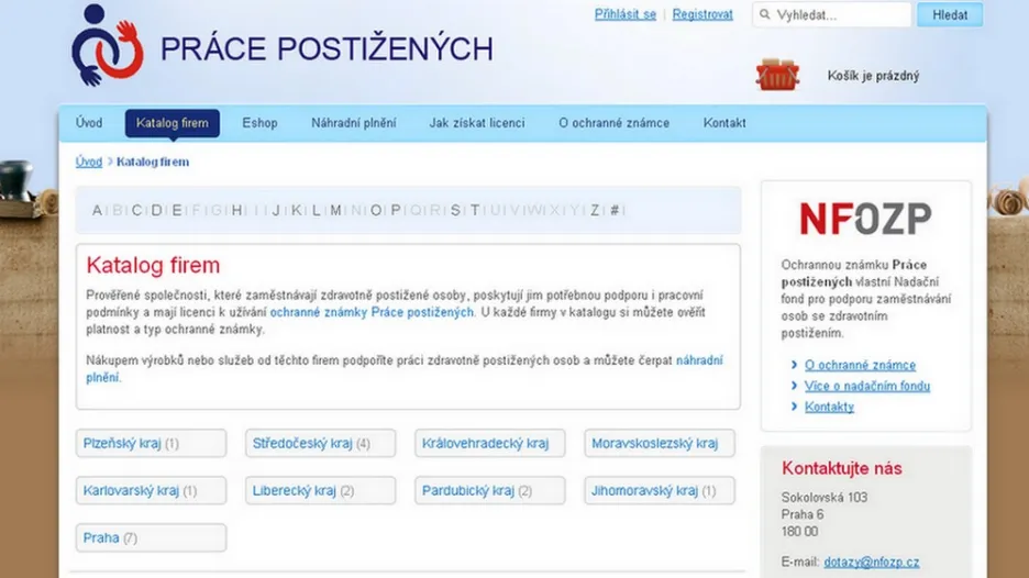 Projekt Práce postižených