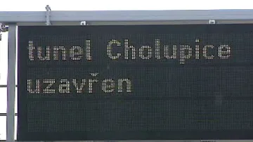 Tunel Cholupice uzavřen