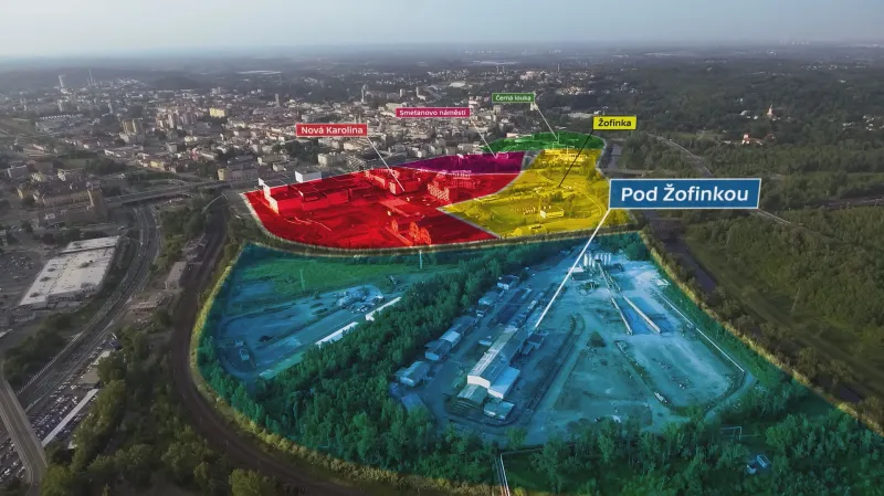 Plány Josefa Pleskota na novou ostravskou čtvrť „Městopark“