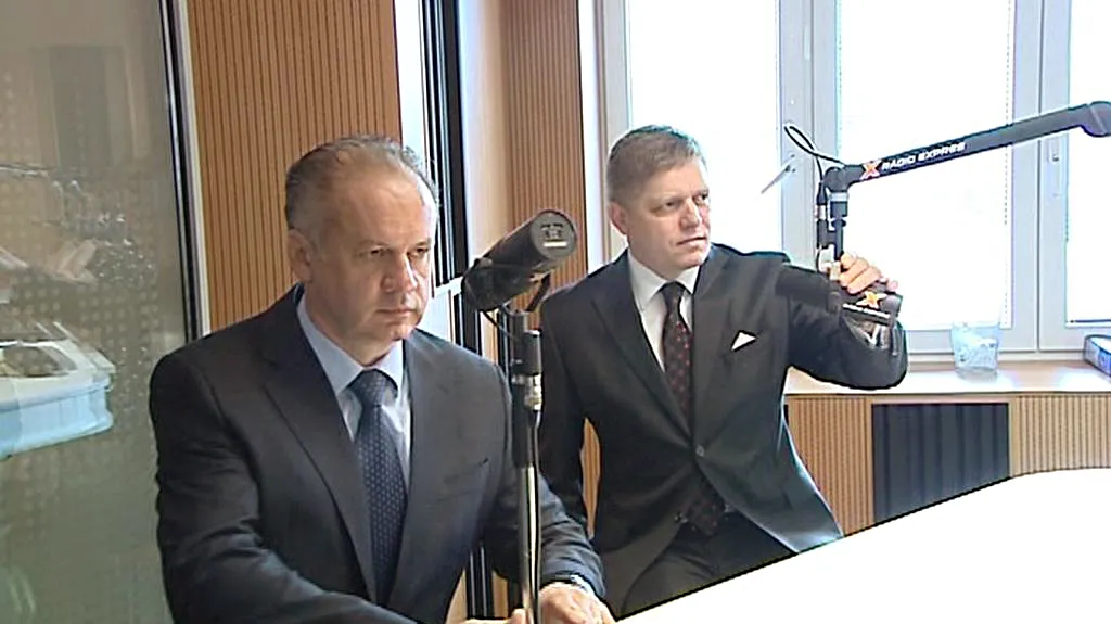 Andrej Kiska a Robert Fico