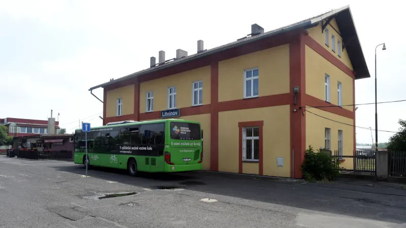 Litvínovské nádraží před rekonstrukcí v roce 2017