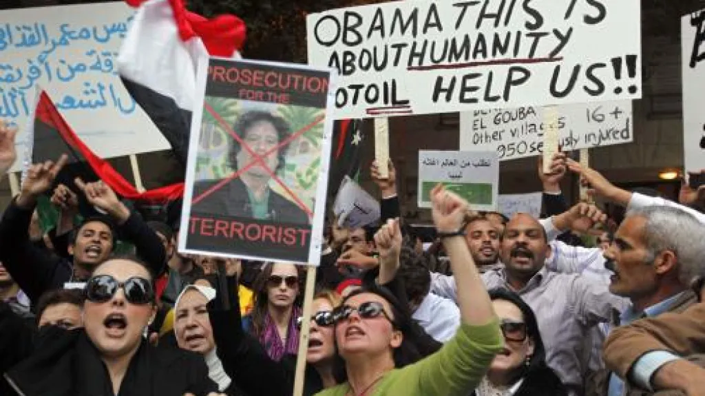 Protesty proti Muammaru Kaddáfímu v Egyptě