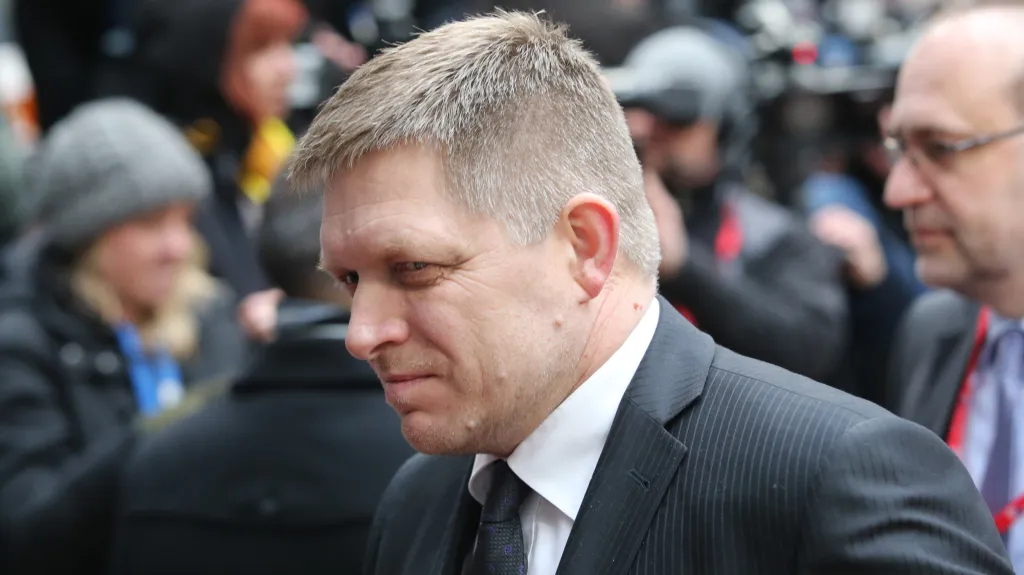 Robert Fico na pondělním summitu EU