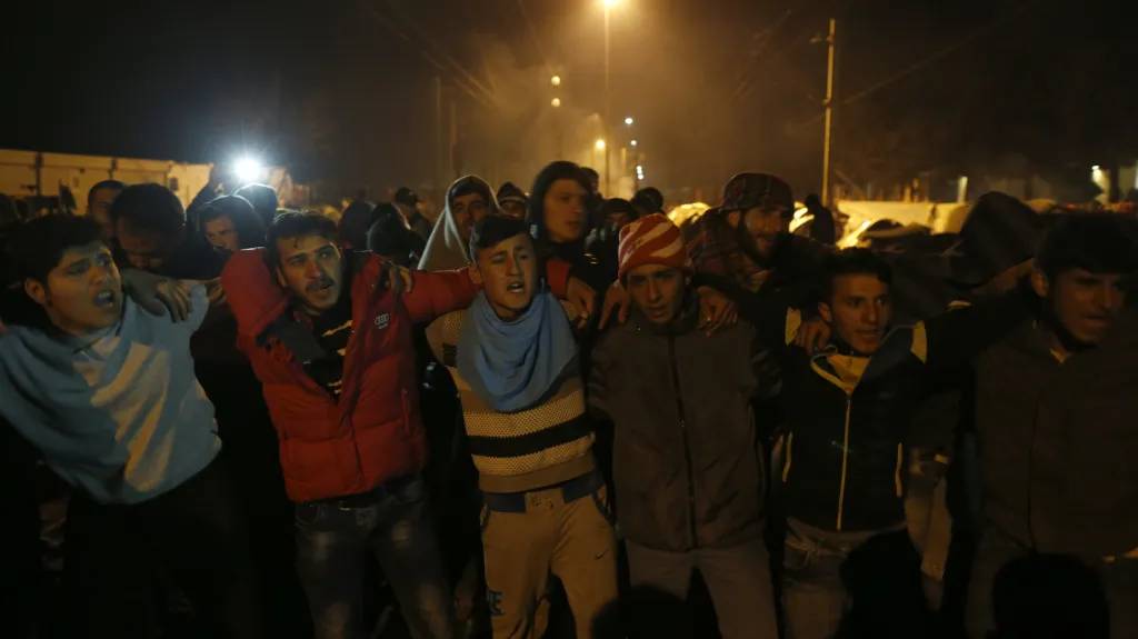 Blokáda trati v Idomeni