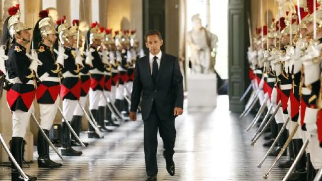 Nicolas Sarkozy na zámku Versailles
