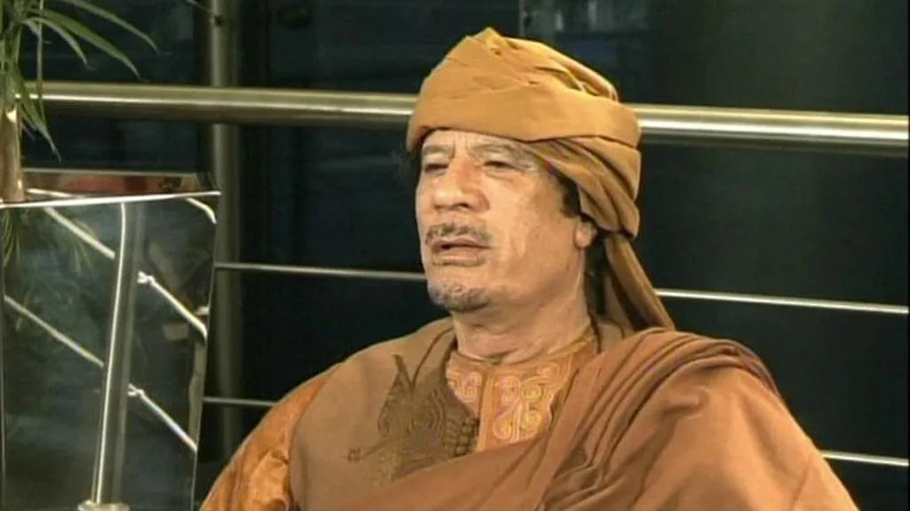 Muammar Kaddáfí při rozhovoru pro ABC