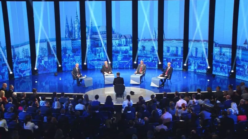 Debata čtyř prezidentských kandidátů o domácí politice