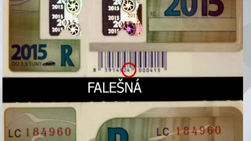 Falešná dálniční známka