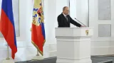 Vladimir Putin při projevu o stavu Ruské federace