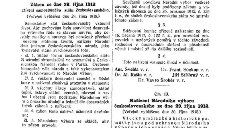 Zákon z 28. října 1918