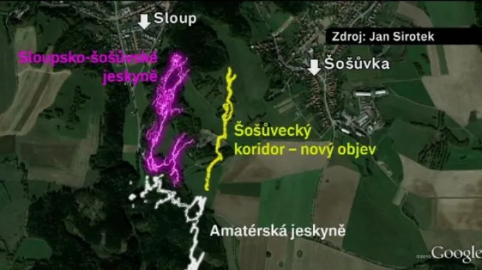 Speleologové zkoumají novou jeskyni v Moravském krasu