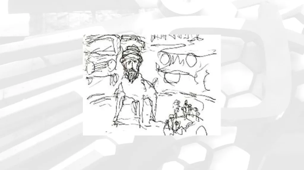 Karikatura znázorňující Mohameda se psím tělem