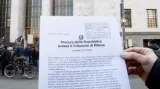 Tisková zpráva milánské prokuratury