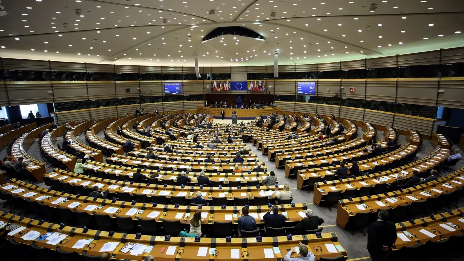 Plenární zasedání europarlamentu v Bruselu