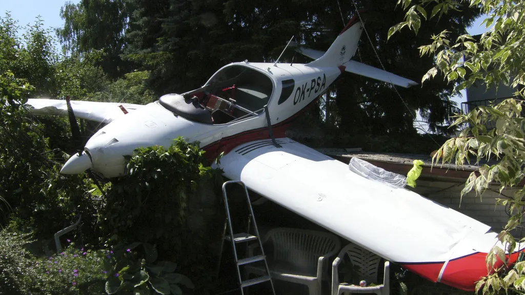Havárie malého sportovního letadla v Uherském Hradišti