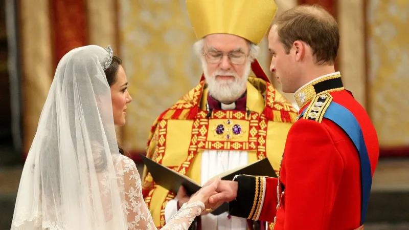 Arcibiskup z Canterbury během královské svatby