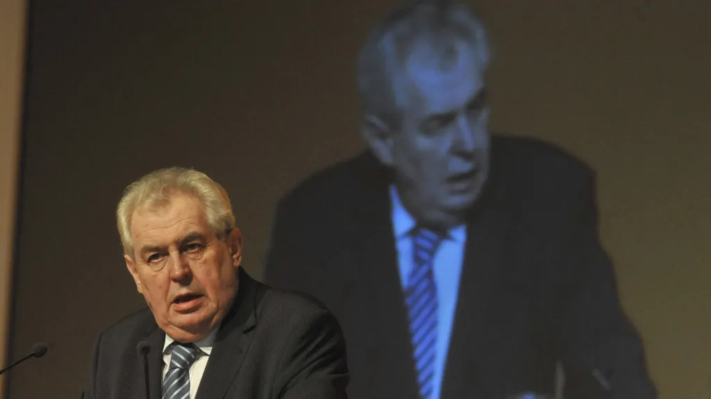 Miloš Zeman na sjezdu ČSSD