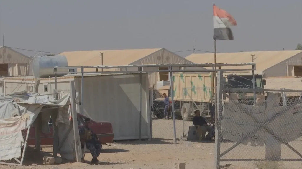 Vojenský tábor, kde jsou zadržovány rodiny islamistů