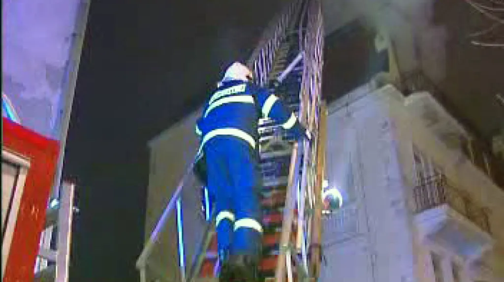 Požár v centru Mariánských Lázních