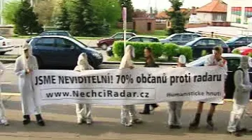 Demonstrace proti radaru