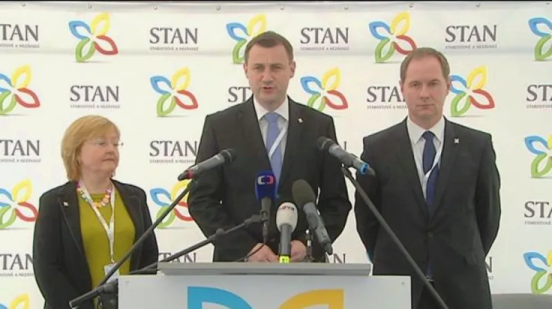 Brífink nového předsedy STAN Martina Půty