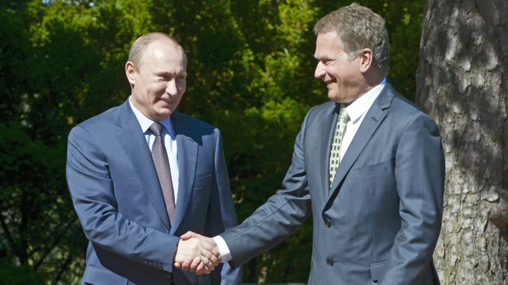 Prezidenti Ruska a Finska Vladimir Putin a Sauli Niinisto